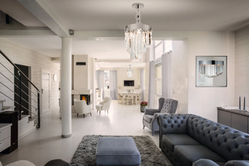 RIFLESSI 7400 - Lead Crystal pendant lamp by Patrizia Volpato - view 3